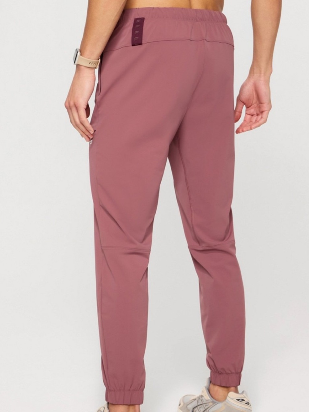 Fabletics Men's The One Jogger Moonlight Mauve/Oxblood Large - Picture 10 of 11